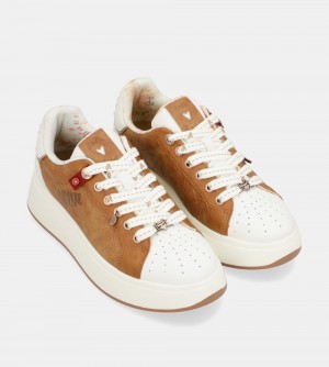 Basket Anekke Peace & Love Brown Sneakers Femme | 405983-WPH