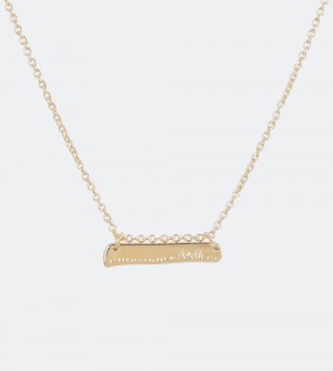 Bijoux Anekke Golden Rune Pendant Femme | 749162-ZJV
