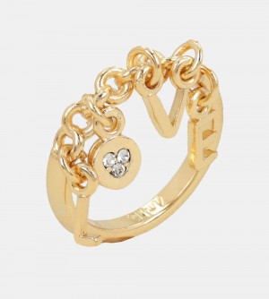 Bijoux Anekke Love Gold Plated Ring With Letters Femme | 028617-GWB