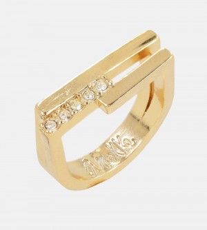 Bijoux Anekke Ring With Golden Rhinestones Femme | 027153-GRH