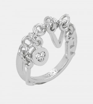 Bijoux Anekke Silver Plated Ring With Love Letters Femme | 659487-FXP
