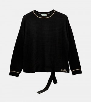 Chandails Anekke Black Shoen Crew Neck Sweater Femme | 547318-BYW