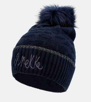 Chapeaux Anekke Navy Blue Shodo Wool Hat Femme | 805794-AXT
