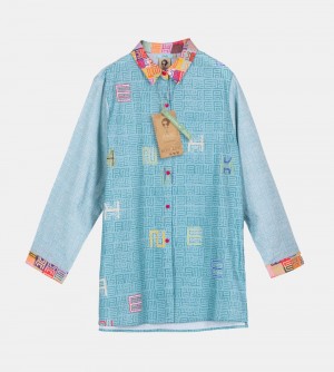 Chemises Anekke Blue Shirt Femme | 915342-UPB