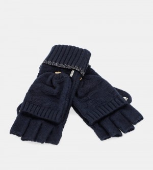 Gant Anekke Navy Mittens Femme | 194875-COZ