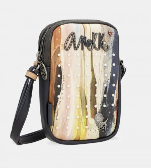 Glasses Cases Anekke Studio Navy Blue Mini Crossbody Bag Femme | 952064-BFY