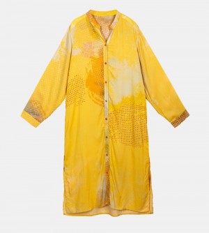 Peignoir Anekke Yellow Shirt Dress Femme | 037698-RZT