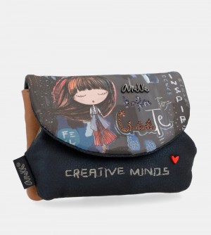 Portefeuilles Anekke Contemporary Flap Coin Purse Femme | 146052-ONA