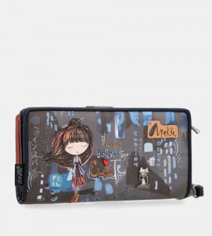 Portefeuilles Anekke Contemporary Large Rfid Wallet Contemporary Femme | 357186-NCW