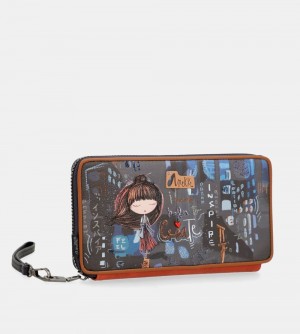 Portefeuilles Anekke Contemporary Rfid Passport Wallet Femme | 829576-FJT