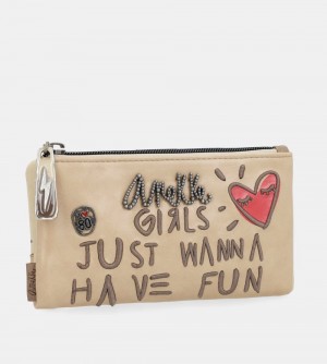 Portefeuilles Anekke Energy Beige Large Wallet Femme | 325961-INX