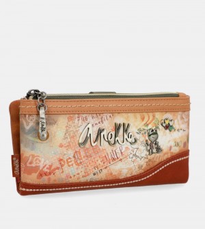 Portefeuilles Anekke Flowers Flexible Large Rfid Wallet Femme | 318046-NGB
