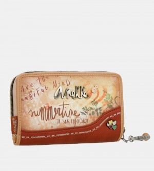 Portefeuilles Anekke Flowers Medium Rfid Wallet Femme | 248165-XVK