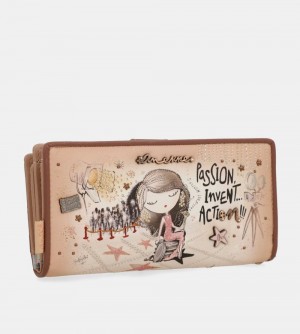 Portefeuilles Anekke Hollywood Large Rfid Wallet Femme | 048362-RBL