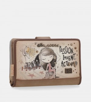 Portefeuilles Anekke Hollywood Medium Rfid Wallet Femme | 516934-TDI