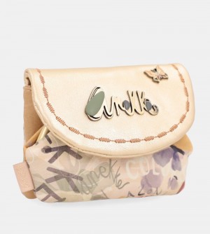 Portefeuilles Anekke Nature Pachamama Gold Flap Wallet Femme | 309457-CIG
