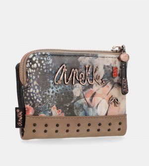 Portefeuilles Anekke Shoen Brush Small Flexible Wallet Femme | 230816-SYN