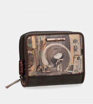 Portefeuilles Anekke Shoen Small Rfid Wallet Femme | 872519-RUM