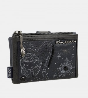 Portefeuilles Anekke Studio Navy Blue Flexible Medium Rfid Wallet Femme | 471602-PUW