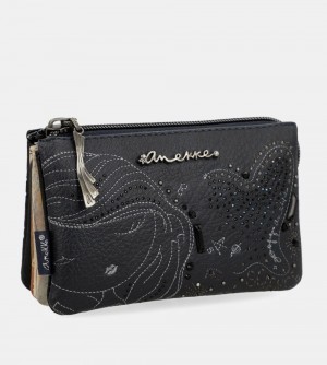 Portefeuilles Anekke Studio Navy Blue Triple Coin Purse Femme | 160724-JGR