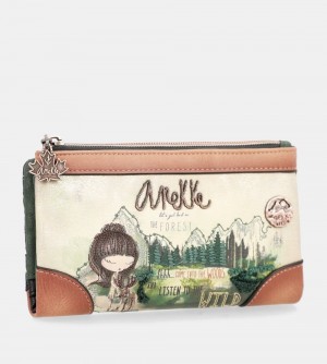 Portefeuilles Anekke The Forest Large Flexible Material Wallet Femme | 819537-WOR
