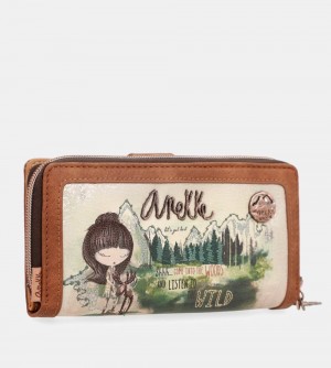 Portefeuilles Anekke The Forest Large Printed Wallet Femme | 946238-NHY