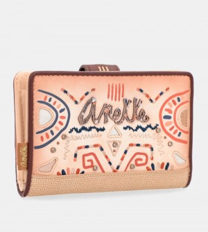 Portefeuilles Anekke Tribe Medium Ethnic Print Rfid Wallet Femme | 809153-BXV