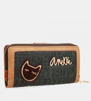 Portefeuilles Anekke Urban Green Large Wallet Femme | 874523-ECT