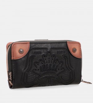 Portefeuilles Anekke Wild Medium Rigid Wallet Femme | 471953-TOS