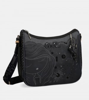 Sac Bandoulière Anekke Studio Navy Blue Large Crossbody Bag Femme | 846703-ZLO