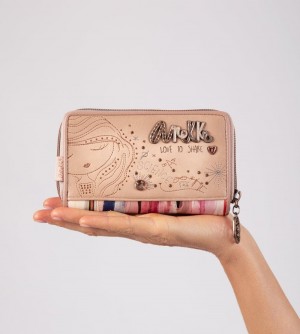 Sac Bandoulière Anekke Studio Nude Medium Rfid Wallet Femme | 293574-ULD
