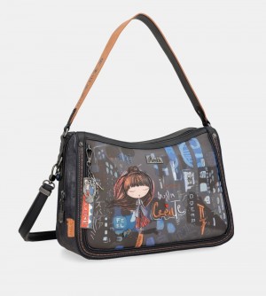 Sac Porté Épaule Anekke Contemporary Shoulder Bag With Shoulder Strap Femme | 917026-ANE