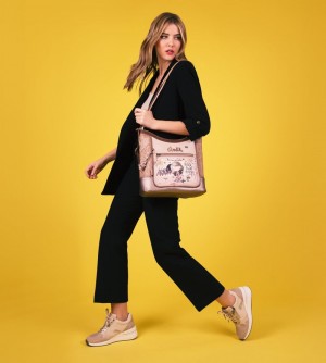 Sac Porté Épaule Anekke Hollywood Bag Convertible Into Backpack Femme | 429581-SQI