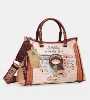 Sac a Main Anekke Menire Large Crossbody Bag With Shoulder Straps Femme | 496215-TOZ