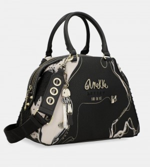 Sac a Main Anekke Nature Shodo Black 2-handle Shoulder Bag Femme | 309126-PQW