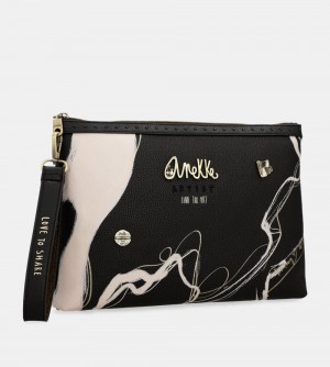Sac a Main Anekke Nature Shodo Black Clutch Bag Femme | 238741-UJZ