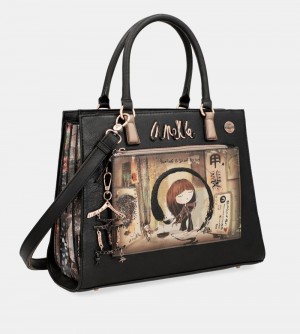 Sac a Main Anekke Shoen Black Tote With Shoulder Strap Femme | 601734-ARB