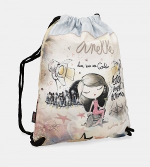 Sacs à Dos Anekke Hollywood Fabric Drawstring Backpack Femme | 237819-ESX