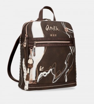 Sacs à Dos Anekke Nature Shodo 2 Compartment Backpack Brown Femme | 764531-HFA