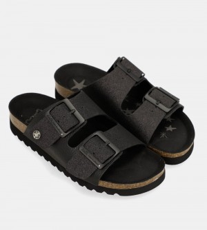 Sandale Anekke Black Bio Sandals Femme | 580237-OKA