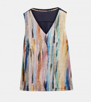 T Shirts Anekke Studio Sequin Top Femme | 137962-EDZ