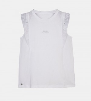 T Shirts Anekke White Tank Top Femme | 586790-KLM